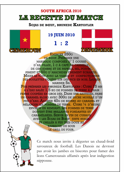 La recette du marche cameroun danemark